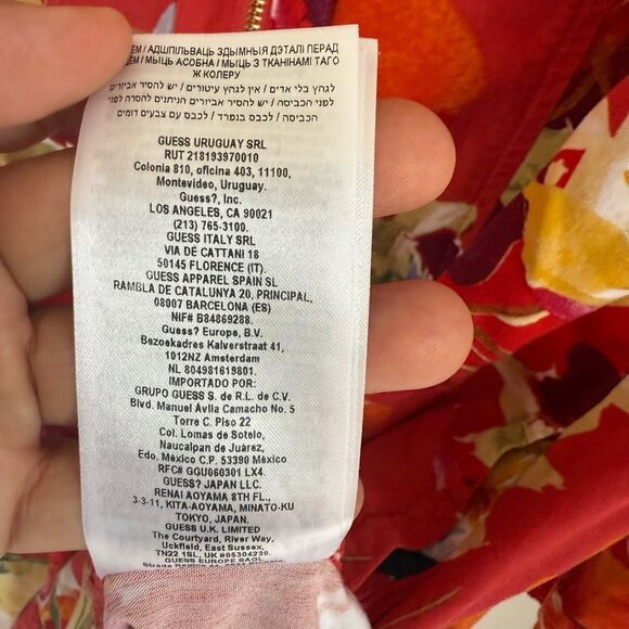 Guess Red and Yellow Floral Dress - Picture 7 of 9